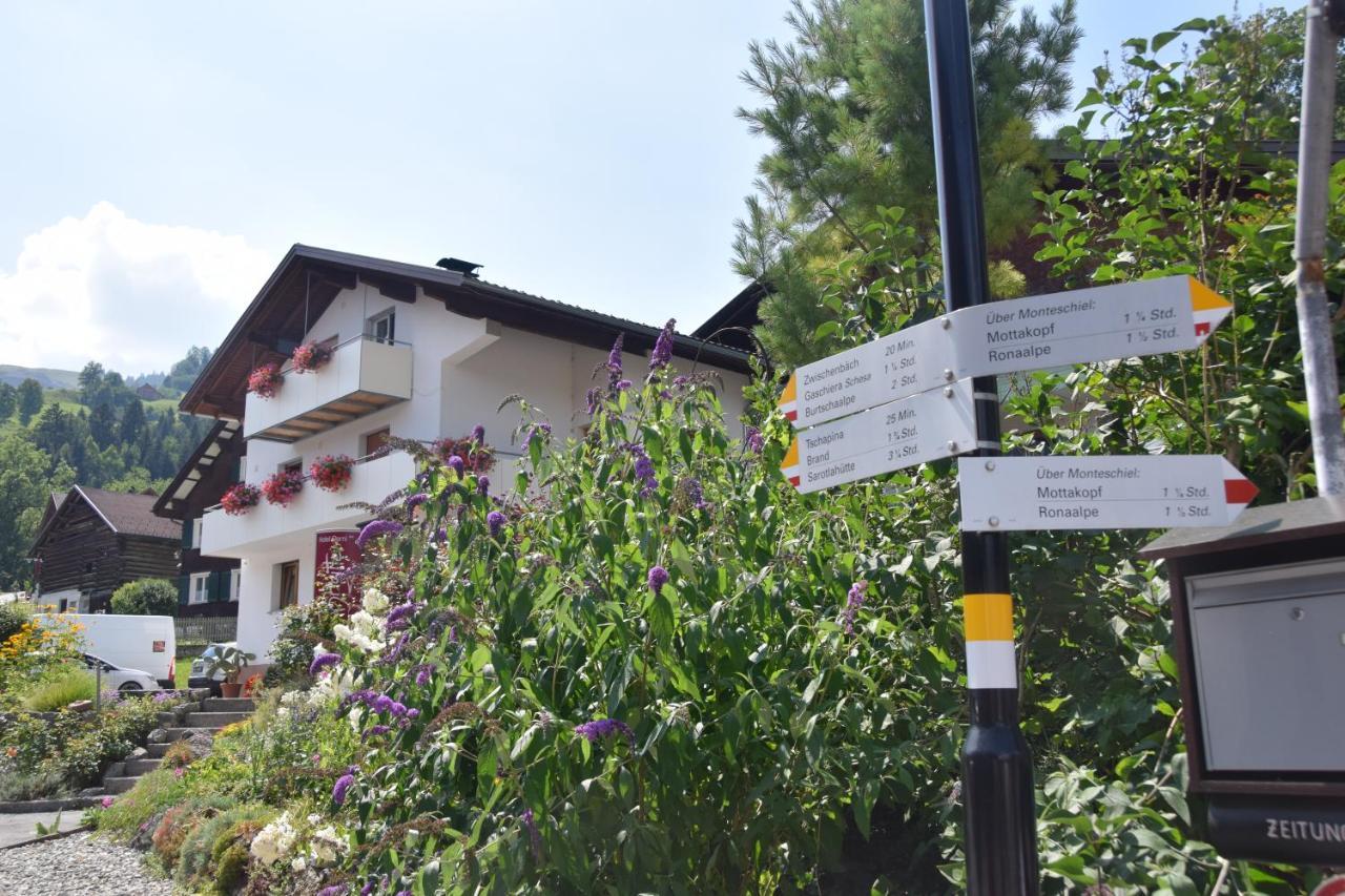 Hotel Garni Brigitte Bürserberg Eksteriør bilde